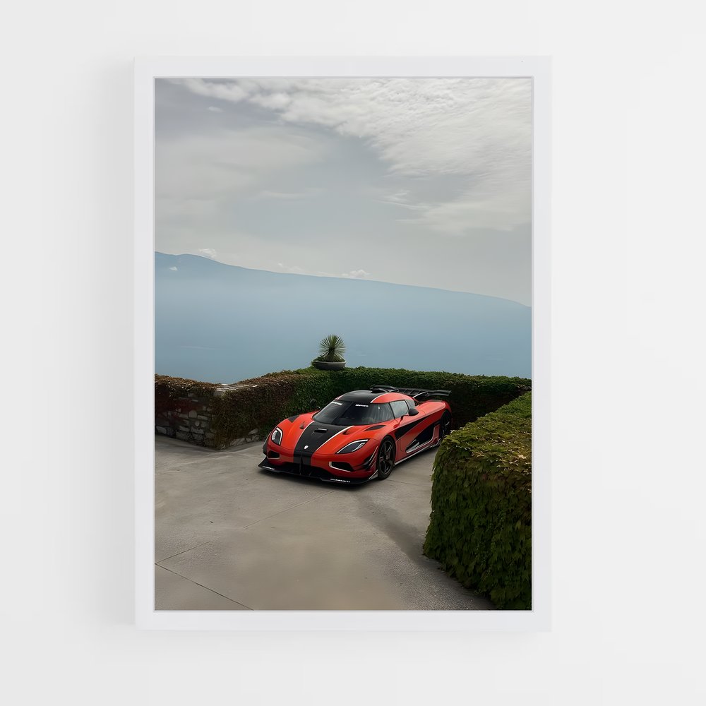 Poster Agera en Rouge – affiche Koenigsegg (vue 3)